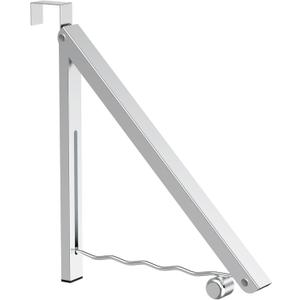 Clothes Drying Rack for Laundry Room Organization,Foldable Over The Door Drying Racks for Saving Space Silver 1 Pack