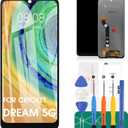 for Cricket Dream 5G Screen Replacement for Cricket Dream 5G LCD EC211001 for Cricket Dream Replacement Screen LCD Display Digitizer Assembly Kits