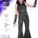 Rubies Disco Jumpsuit Costume for Kids (Black, L)