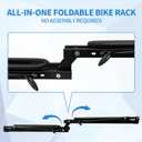Hitch Mount Bike Rack for 2 Bikes, Double-Arm Bike Rack, Folding Bicycle Carrier for Car & SUV, Fit 2" Receiver
