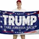 3x5 Ft 2024 Polyester Flag Take America Back - Large American President Republican Single Sided Banner with 2 Grommets - Biden Room flags for Republicans - Political Home Banner - Keep America Great