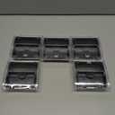 Mr. Pen- Pop Up Note Dispenser, 3" x 3", 5 Pack, Black Base, Clear Top, Sticky Note Dispenser, Sticky Note Holder for Desk