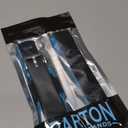 BARTON WATCH BANDS - Elite Silicone Watch Bands Compatible with Apple Watch Models - 1, 2, 3, 4, 5, 6, 7, 8, 9, 10, SE, Ultra & Ultra 2 (Black Top / Aqua Blue Bottom)