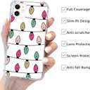 Christmas Lights Case Compatible with iPhone 11, Christmas Holiday Case for iPhone 11, Cool Cute TPU Bumper Phone Case Cover