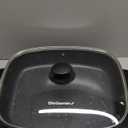 Elite Gourmet EG-6203# Extra Deep 16"x13"x3.2" (10.5Qt.) Scratch Resistant, Easy Pour Spout Dishwasher Safe, Non-stick Electric Skillet with Glass Vented Lid, Adjustable Temperature, Black