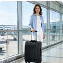 ECOHUB Carry On Luggage Airline Approved, 20 Inch Softside Carry On Suitcase with Spring Shock-Absorbing Spinner Wheels, Lightweight Travel Luggage with TSA Lock, 22x14x9 Carry-On Bag