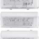 ROBOA New Upgraded 3pcs W10515057 & 1pc W10515058 LED Light Set with Conical Lens and Frame for Whirlpool Refrigerator Light, Kenmore, Maytag, KitchenAid, Refrigerator,3PCS in One