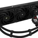 Thermalright Core Vision 360 Black 360 mm AIO CPU Liquid Cooler, IPS LCD Screen with 480 x 480 Resolution, for AM4/AM5/Intel 1700/1851, 2.1 Inch Magnetic Absorber LCD Screen for Pictures, Black