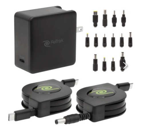 ReTrak 65W Universal Laptop Charger