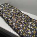 Outdoor Bench Cushion Waterproof, Tufted Bench Seat Cushion 42 x 15 Inch, Patio Wicker Indoor Seat Pads for Outside Garden Patio Balcony (Floral Black)