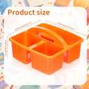 Threehoney 12 Pack Classroom Caddy 3 Compartment with Handle, 
Multicolor