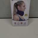 Neck Brace for Sleeping - Cervical Collar Relief Neck Pain and Neck Support Soft Foam Wraps Keep Vertebrae Stable for Relief of Cervical Spine Pressure for Women & Men Prussian Blue Medium Size