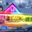 Permanent Outdoor Lights, 100ft with 80 LED Lights, Smart Permanent Outdoor Lights, APP/Voice/Remote IP67 Waterproof Permanent Outdoor Lights for House Work with Alexa, Google Assistant