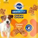 Pedigree Dentastix Chewy Chunx Small & Medium Dog Treats Chicken Flavor, 4 oz. Bag
