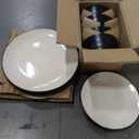 Bonna Dinnerware Set (Medium) - Linea Black - 24 pieces - 6 Persons - Porcelain