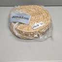 6 Pack, Round Woven Placemats, Natural Water Hyacinth Wicker Place mats, Braided Straw Table Mats, Charger Plates for Dining Table, Fall, Thanksgiving, Christmas (13.8 inch)