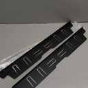 Stainless Steel Stove & Counter Top Gap Covers - Oven Gap Filler Kit 23.4" - Heat Resistant Slide-in Range Trim Guard for Seamless Kitchen Accessories Easy Clean (Black)