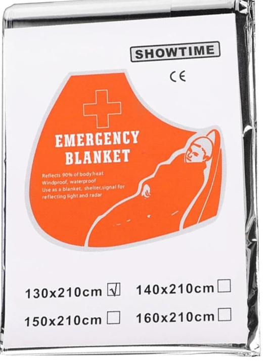 4 Pcs Emergency Blanket, Mylar Thermal Blanket, Use As Life Tent, Survival Shelter, Survival Tarp, 130 * 210cm Aluminum Film Poncho, Reusable Space Shelter, for Camping