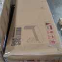 Merax Modern Retro Entryway Table, Rounded Console Table with3 Drawers and Open Hidden Storage for Living Room, Hallway and Office, Espresso