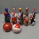 Christmas Bowling Set for Kids Toddler Party Supplies, Christmas Bowling Game for Kids Bowling Pins Bowling Balls for Family Indoor Outdoor Party Games Kids Party Decor, Winter Holiday Games for Kids