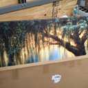Green Willow Tree Canvas Wall Art Large Botanical Nature Wall Painting, 58"L x 29"W