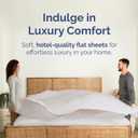 Cal King Size Flat Sheet - Hotel Quality Top Flat Bed Sheet Only - Ultra-Soft, Comfy, Breathable & Cooling - Fade & Wrinkle Free - Easy-Care, Stain & Shrink Resistant Bedding - Oeko-Tex - French Grey