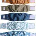 JoyDaog Reusable Dog Belly Bands for Male Dogs Diapers, 5 Pack Premium Washable Dog Diapers Male Puppy Nappies Wrap, M