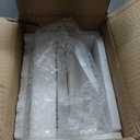 MyGift Wide Side Table, Slim End Sofa Table in Whitewashed Wood with Storage Shelf, Magazine and Remote Holder, Narrow Side Table