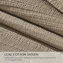 EVERGRACEHOME Channel Stitch 100% Cotton Quilt Set Queen Size, Pre-Washed Cotton Sateen Coverlet Bedspread, 3-Piece Soft & Breathable Bedding Set with 2 Shams for All Seasons, Stone Taupe