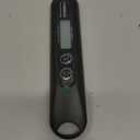 FUMMDUS Digital Meat Thermometer - 2S Instant Read Food Thermometer with Backlight, Foldable Probe for Turkey BBQ Grill Smoker Candy, Essential Kitchen Cooking Gadget & Stocking Stuffers for Men Gifts (Black)