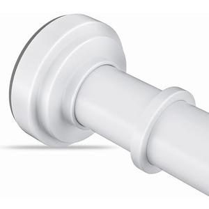 Amazon.com: White Tension Shower Curtain Rod 36-84 Inch(3-7ft) Never Rust No Drilling Non Slip Spring Tension Shower Rod, Heavy Duty Tension Rod, Adjustable Curtain Rod for Bathroom Window Living Room : Home & Kitchen