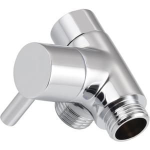 Shower Arm Diverter Valve for Hand Showerhead and Fixed Sprinkler,3 Way G1/2 Shower Head Diverter Valve Chrome