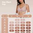 habibee Bra for Women No Underwire Comfort Seamless Bras Push Up Wireless Bras Full Coverage Bralettes, Bra Extender (M)