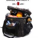 Lunch Box for Men, Tactical Lunch Bag MOLLE Webbing Leakproof Insulated Large Lunch Cooler Women Adult Meal with Adjustable Shoulder Strap Durable Lunch Pail (Camo-Black)