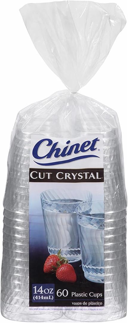 Chinet Cut Crystal 14 Oz 60 Count