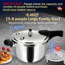 8.46QT Stainless Steel Pressure Cooker Canner, Large Capacity, Heavy Duty, Fast Cooking, Safe Locking Lid, For All Stovetops,olla de presion,para cocinar,instant pot
