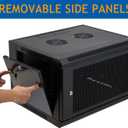 6U Wall Mount Server Cabinet Network Rack Vented Enclosure Locking Door, 14.3" H x 22.4" W x 17.7" D