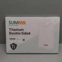 Titanium Cutting Board for Kitchen, Cutting Board Double Sided Food Grade, Pure Titanium/PP, Easy to Clean Large Size 1611 (Silver)