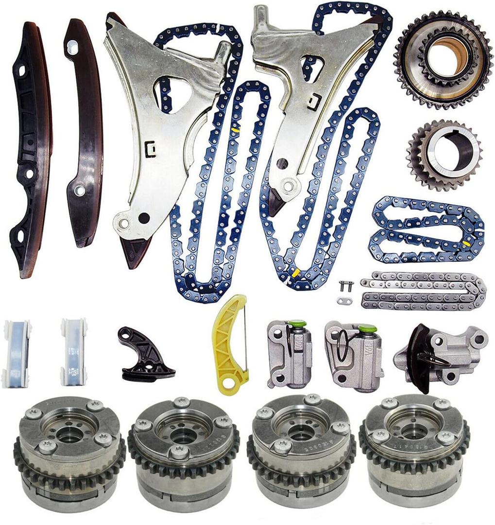 Timing Chain Kit with Camshaft Adjusters Applied for M276 Mercedes E350 GL450 E400 ML350 GLK350 3.0L 3.5L V6 Replace# 2780500305 2760502600 2760522116
