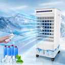 Portable Air Conditioners, Ductless Ventless Stand Up Air Conditioner for Room, 4-in-1 Indoor Air Conditioner for Bedroom No Windows Needed, Evaporative Swamp Cooler AC No Window No Exhaust