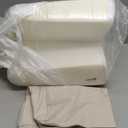 M Mute Touch Couch Back Cushions Pillows, Wedge Pillow for Couch & Bed, Back Lumbar Support Pillow, High-Density Foam Backrest Cushion with Linen Cover for Back Pain Relief