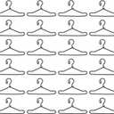 MAGICLULU 50Pcs Mini Doll Clothes Hangers Miniature Wire Hangers Metal Doll Dress Hangers for Miniature Dollhouse Closets Accessories 40MM Black