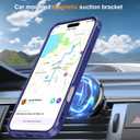 Hocase for iPhone 16 Plus Case, with Magnetic Ring Stand [Compatible with MagSafe] [Military Grade Protection] Slim Shockproof Translucent Protective Phone Case - Blue