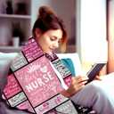 Nurse Gifts for Women Throw Blanket Nurses Practitioner Best Nurses Ever Nurse Appreciation Ideas Nurse's Day Gifts for Nurse Graduation Christmas 50"X40"