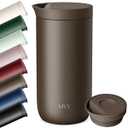KIVY Travel Coffee Mug Tumbler [24h Cold | 6h Hot] Insulated Coffee Tumbler Stainless Steel - Leak Proof Coffee Travel Mug - 16oz Insulated cup to go for hot & cold drinks - Cups for Women & Men