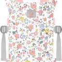 GAGAKU Baby Doll Carrier for Kids, Stuffed Animal Carrier Reborn Baby Carrier with Adjustable Straps, Baby Doll Accessories - Pink (Flowers)