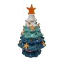 Ochine Ceramic Christmas Tree Tabletop Christmas Tree with LED Light Christmas Decorations, Multicolored Ceramic Xmas Tree for Festival Christmas Themed Holiday Party Home Decor