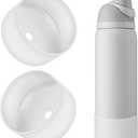 2PCS Silicone Water Bottle Boot, Compatible with Owala 24oz 32oz 40oz, Protective Anti-Scratch & Anti-Dent No Noise Sleeve Cover for FreeSip/Twist/Flip Water Bottles (Transparent, 32oz)