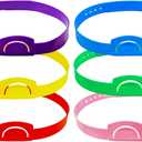 HOOJOJO 6 Pcs Guess Who Game Headbands (6 Colours), Can Insert Card, Headbands Board Games for Family Game Night, Party Activities for Adults and Kids