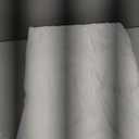 White Ruffle Shower Curtain - Farmhouse Cloth Bathroom 72 x 72 Inches Texture Fashion, Double Layer Fabric, not See Through.